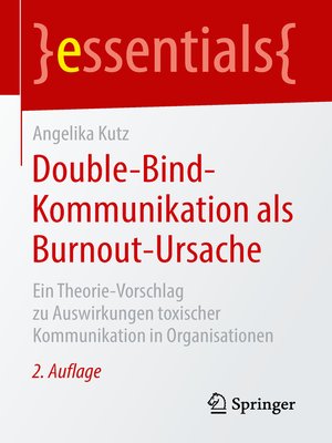 cover image of Double-Bind-Kommunikation als Burnout-Ursache